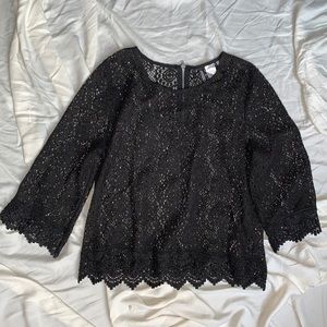 Black Lace 3/4 sleeve